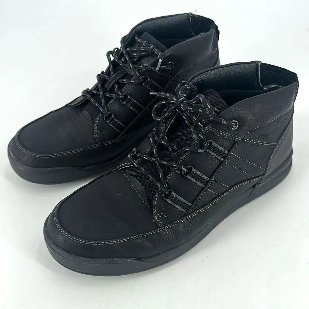 NWOT Nunn Bush Tour Men's Work Moc Toe Slip Resistant Sneaker Boot Black Size 11